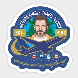 Richard Kimble Travel Agency Sticker